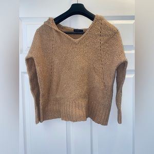 Brown American Eagle hooded sweater.